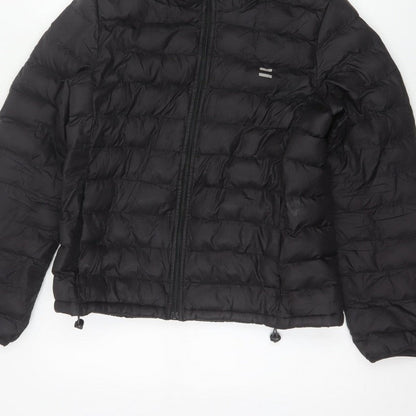 Levi's Women’s Black S Hooded Quilted Puffer Jacket Full Zip