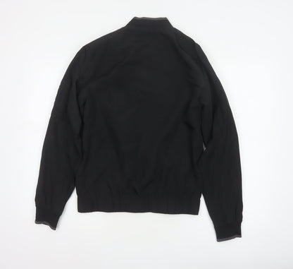 Topman Men's Black XS Bomber Jacket Full Zip Lined