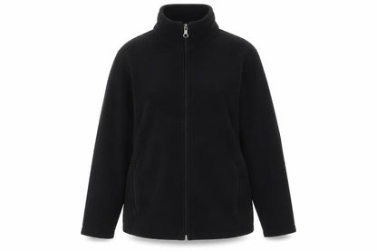 Marks and Spencer Women Black UK 16 Fleece Full Zip Jacket Pockets