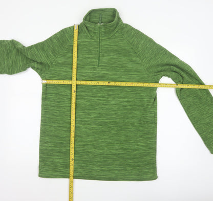 Mountain Warehouse Men’s Green M 1/4 Zip Fleece Sweatshirt Hiking