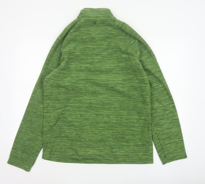 Mountain Warehouse Men’s Green M 1/4 Zip Fleece Sweatshirt Hiking