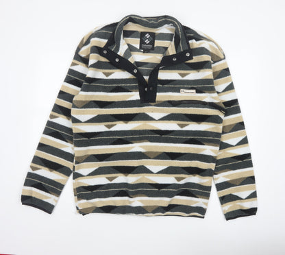 Columbia Men's Multicoloured M Geometric Fleece Pullover Sweatshirt
