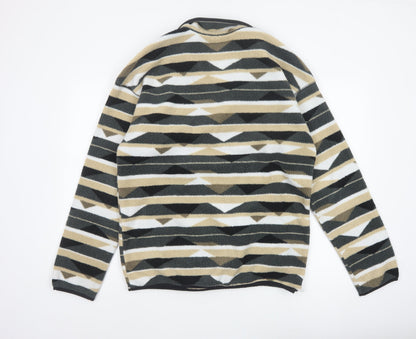 Columbia Men's Multicoloured M Geometric Fleece Pullover Sweatshirt