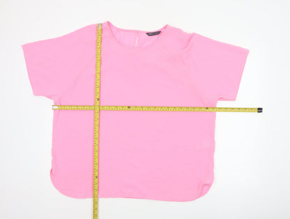 Marks and Spencer Women Pink UK 20 Dolman Sleeve Blouse
