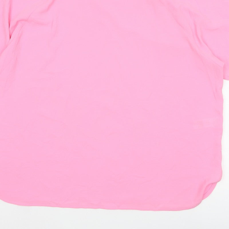 Marks and Spencer Women Pink UK 20 Dolman Sleeve Blouse