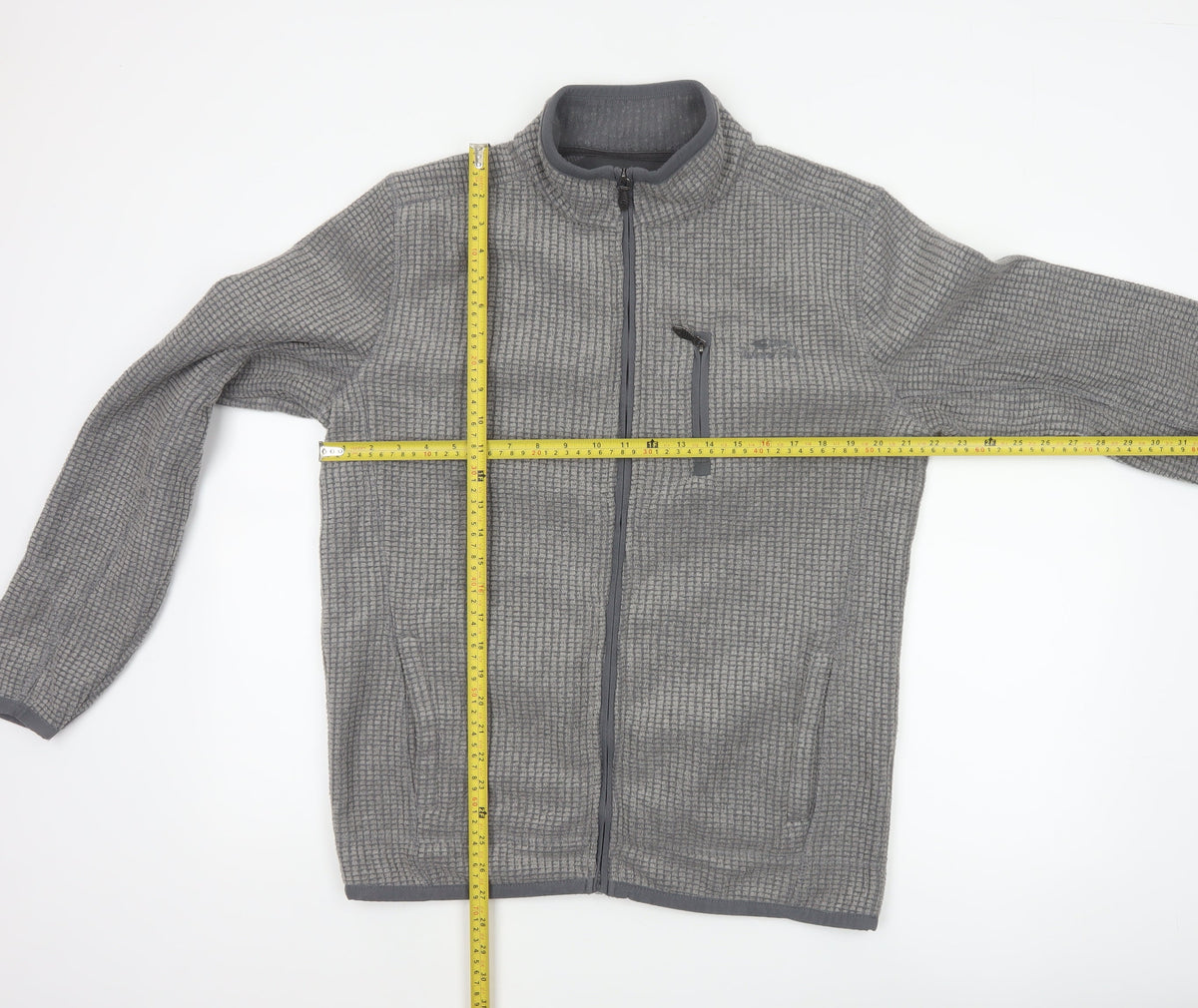 Weird Fish Men’s Grey M Fleece Full Zip Outdoor Jacket