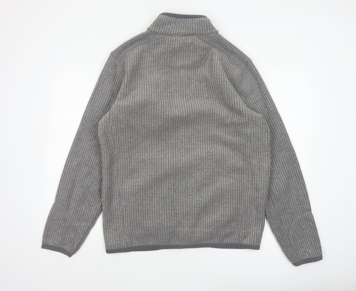 Weird Fish Men’s Grey M Fleece Full Zip Outdoor Jacket