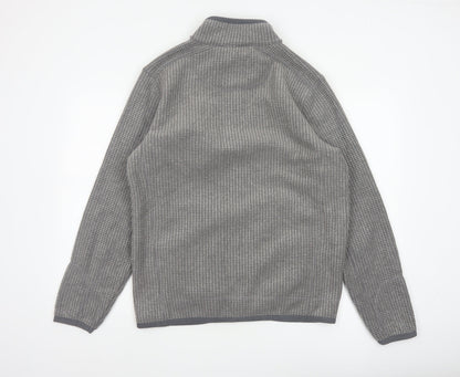 Weird Fish Men’s Grey M Fleece Full Zip Outdoor Jacket