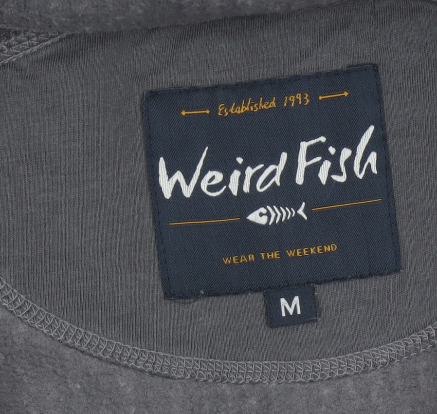 Weird Fish Men’s Grey M Fleece Full Zip Outdoor Jacket
