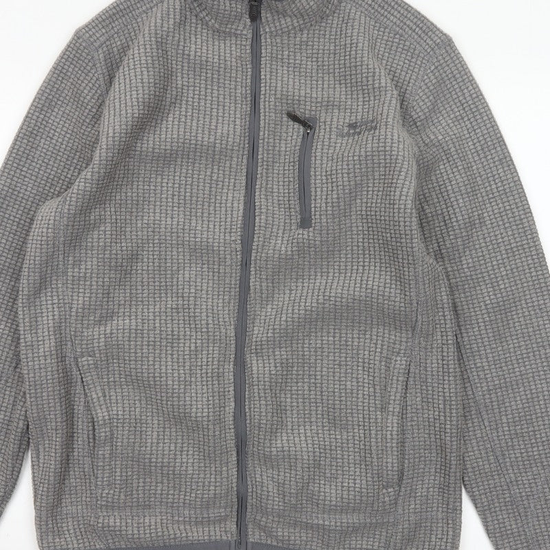 Weird Fish Men’s Grey M Fleece Full Zip Outdoor Jacket