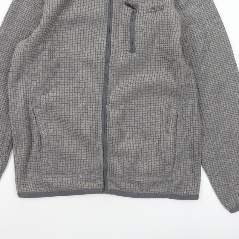 Weird Fish Men’s Grey M Fleece Full Zip Outdoor Jacket