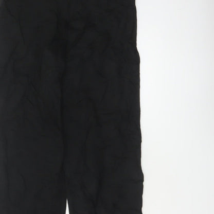 M&S Women’s Black Size 10 Long Straight Stretch Trousers