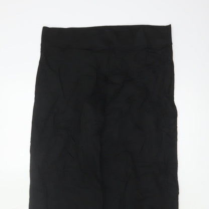 M&S Women’s Black Size 10 Long Straight Stretch Trousers