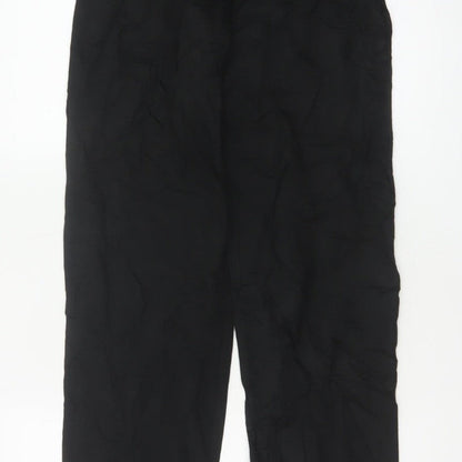 M&S Women’s Black Size 10 Long Straight Stretch Trousers