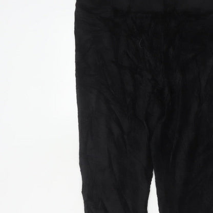 Marks and Spencer Women Black UK 16 Short Cotton Blend Leggings