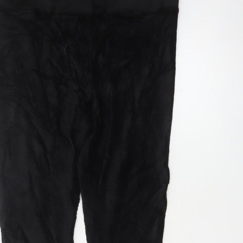 Marks and Spencer Women Black UK 16 Short Cotton Blend Leggings