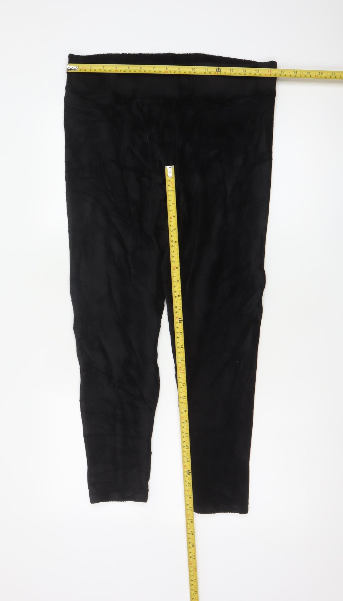 Marks and Spencer Women Black UK 16 Short Cotton Blend Leggings
