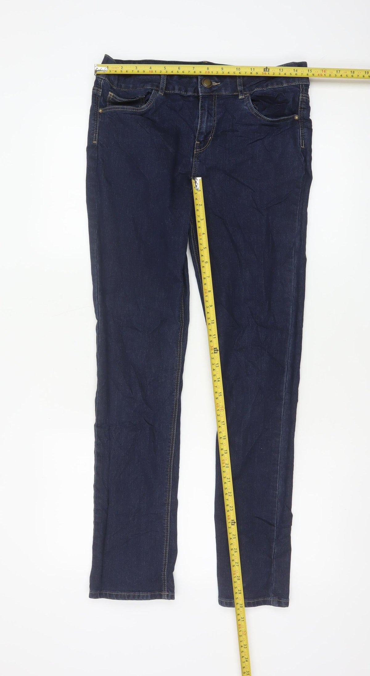 George Women’s Indigo UK 12 Skinny Stretch Denim Jeans Standard Length