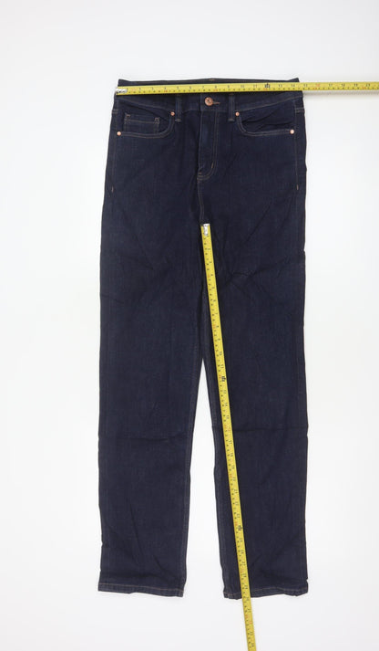 Marks and Spencer Women’s Blue UK 12 Regular Straight Stretch Jeans