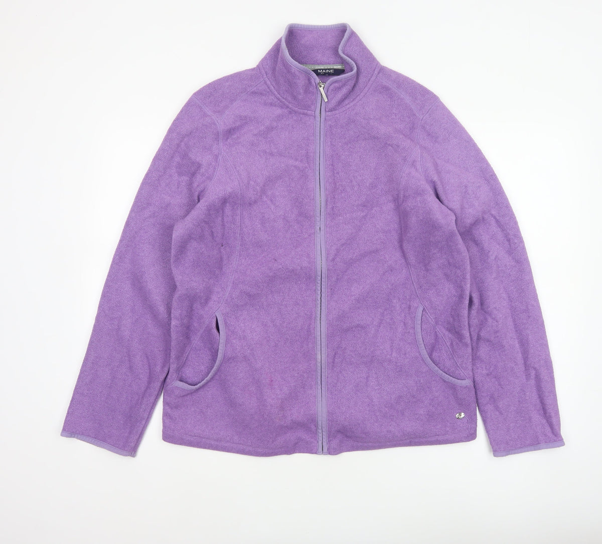 Maine New England Women’s Purple Size 16 Fleece Full Zip Jacket