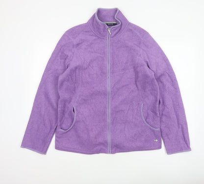Maine New England Women’s Purple Size 16 Fleece Full Zip Jacket