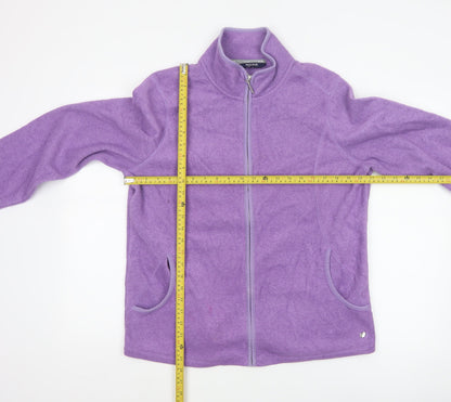 Maine New England Women’s Purple Size 16 Fleece Full Zip Jacket