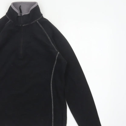 Mountain Warehouse Women’s Black Fleece 1/2 Zip Pullover UK 14
