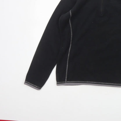 Mountain Warehouse Women’s Black Fleece 1/2 Zip Pullover UK 14
