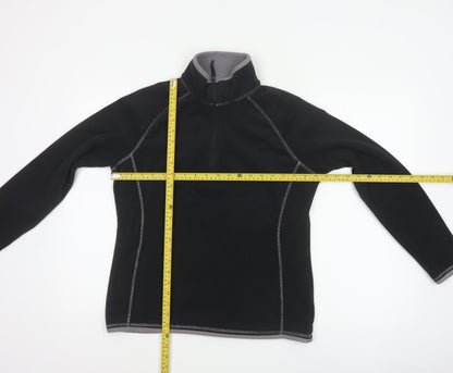 Mountain Warehouse Women’s Black Fleece 1/2 Zip Pullover UK 14