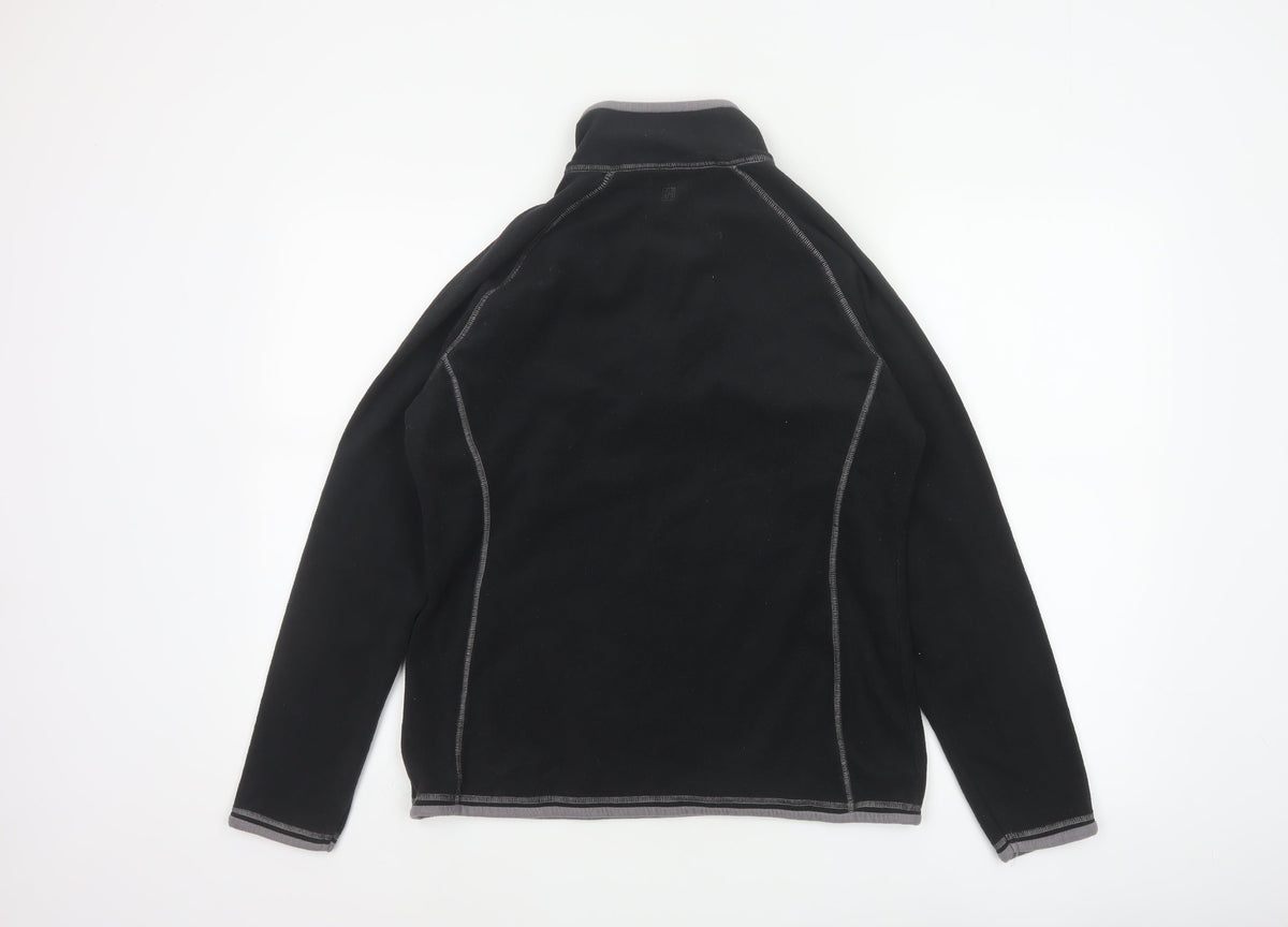 Mountain Warehouse Women’s Black Fleece 1/2 Zip Pullover UK 14