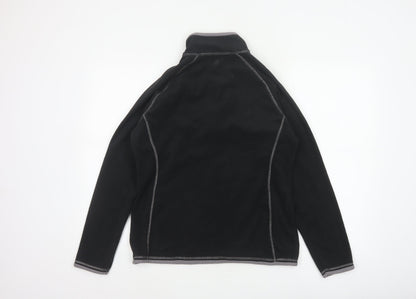 Mountain Warehouse Women’s Black Fleece 1/2 Zip Pullover UK 14