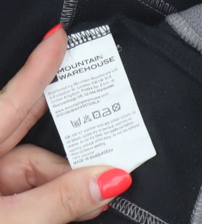 Mountain Warehouse Women’s Black Fleece 1/2 Zip Pullover UK 14