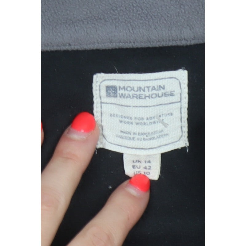 Mountain Warehouse Women’s Black Fleece 1/2 Zip Pullover UK 14