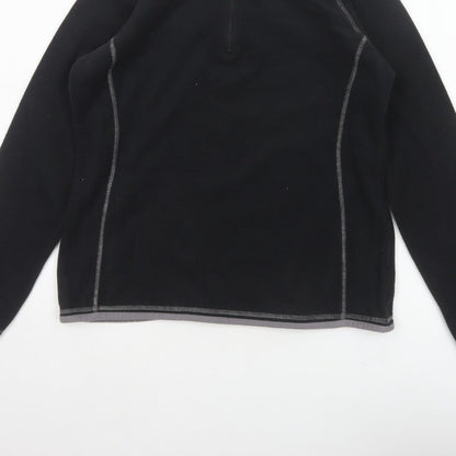 Mountain Warehouse Women’s Black Fleece 1/2 Zip Pullover UK 14
