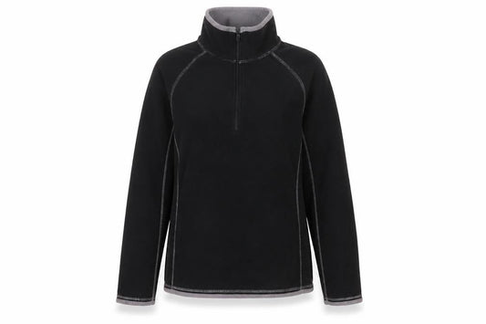 Mountain Warehouse Women’s Black Fleece 1/2 Zip Pullover UK 14