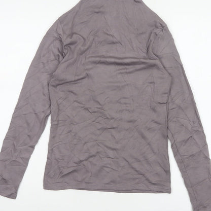 Heatgen Women’s Grey Size 14 Thermal High Neck Long Sleeve Stretch Top