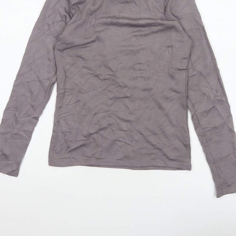 Heatgen Women’s Grey Size 14 Thermal High Neck Long Sleeve Stretch Top
