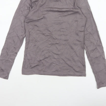 Heatgen Women’s Grey Size 14 Thermal High Neck Long Sleeve Stretch Top