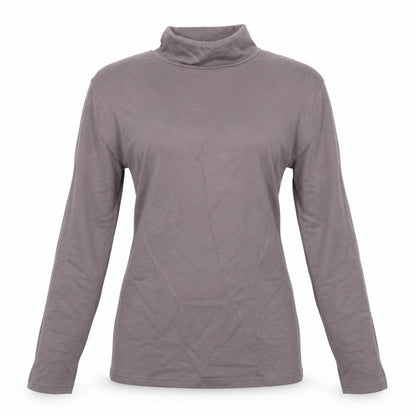 Heatgen Women’s Grey Size 14 Thermal High Neck Long Sleeve Stretch Top