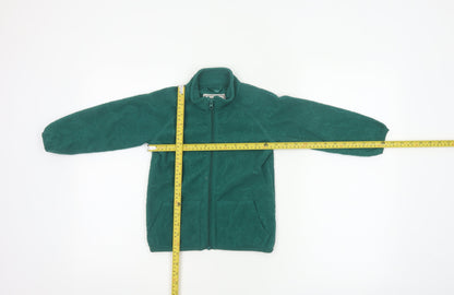 Unbranded Unisex Kids Green Dinosaur Fleece Zip Jacket Age 3-4 Years