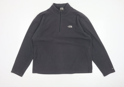 The North Face Men’s Black L 1/4 Zip Fleece Sweatshirt Outdoor