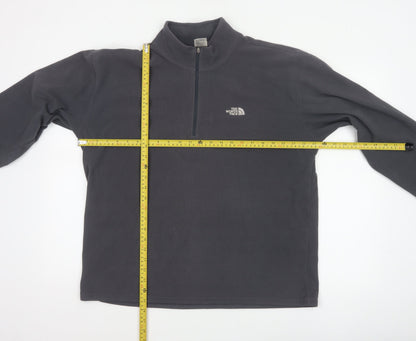 The North Face Men’s Black L 1/4 Zip Fleece Sweatshirt Outdoor