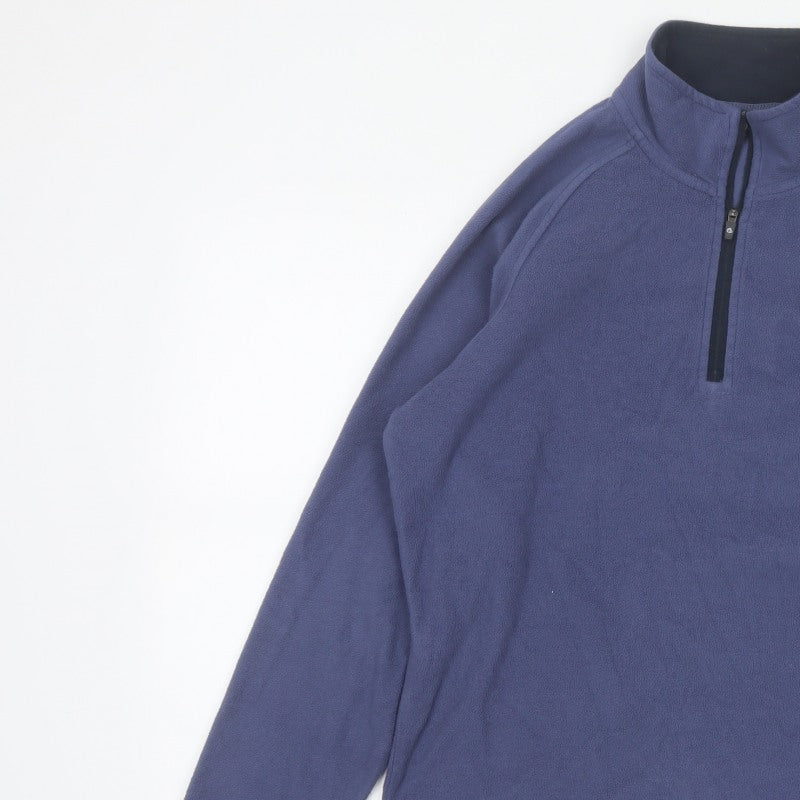 Craghoppers Women’s Blue UK 12 1/4 Zip Fleece Pullover Sweatshirt