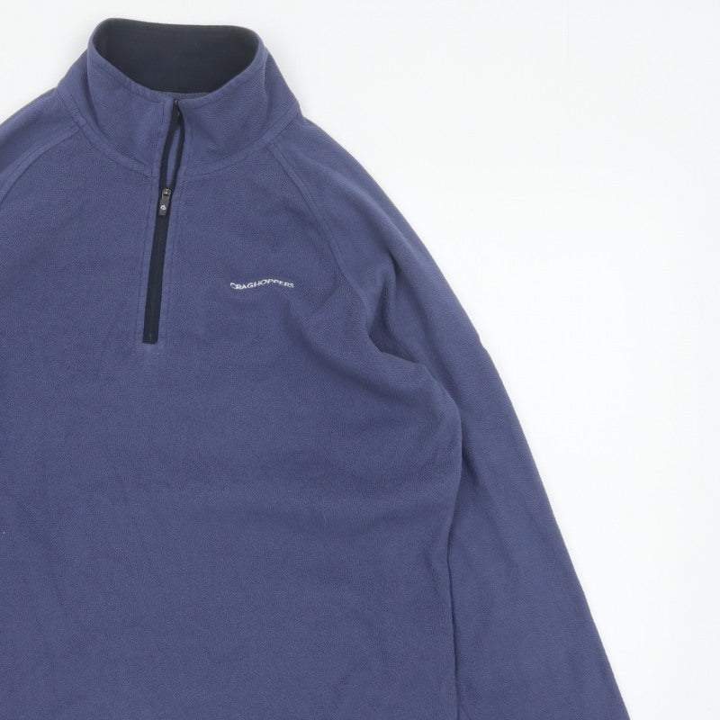 Craghoppers Women’s Blue UK 12 1/4 Zip Fleece Pullover Sweatshirt