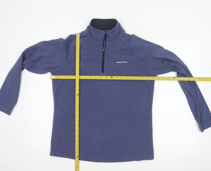 Craghoppers Women’s Blue UK 12 1/4 Zip Fleece Pullover Sweatshirt