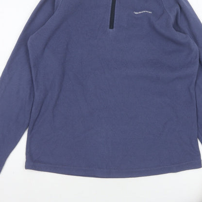 Craghoppers Women’s Blue UK 12 1/4 Zip Fleece Pullover Sweatshirt