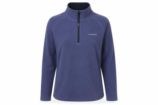Craghoppers Women’s Blue UK 12 1/4 Zip Fleece Pullover Sweatshirt