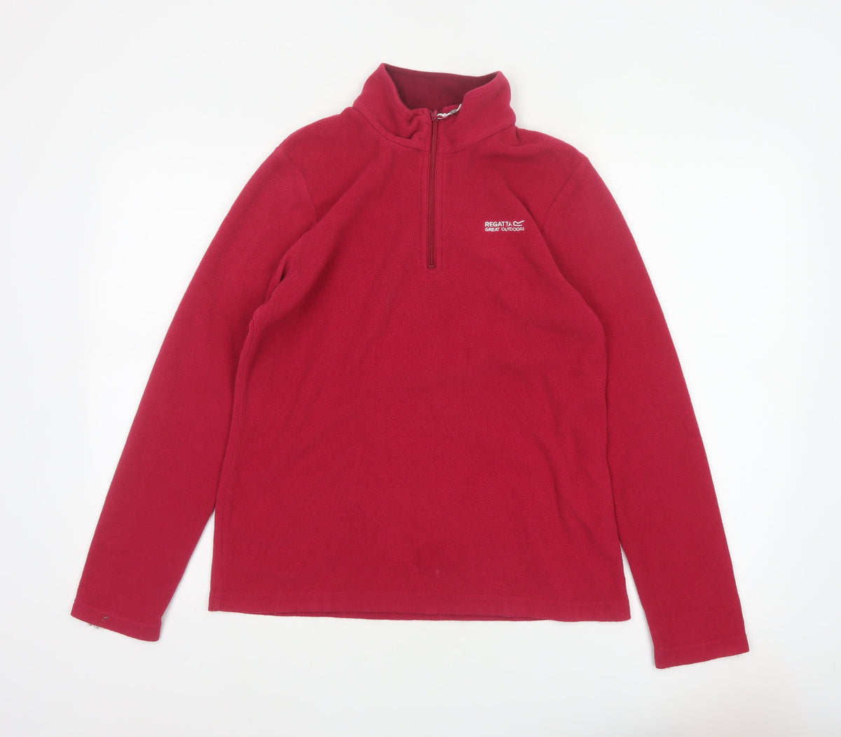 Regatta Women’s Red UK 10 1/4 Zip Fleece Pullover Sweatshirt