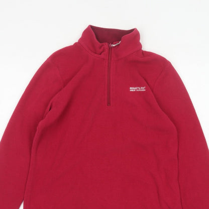 Regatta Women’s Red UK 10 1/4 Zip Fleece Pullover Sweatshirt