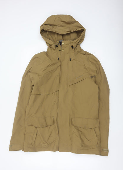 Quechua Men’s Beige M Outdoor Hooded Hiking Parka Jacket